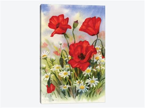 Wildflowers Canvas Print By Yulia Krasnov Icanvas