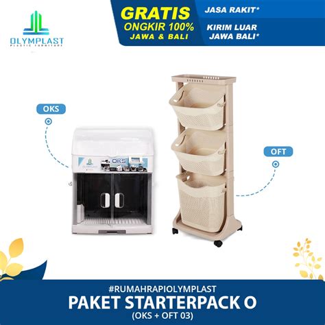 Jual Olymplast Starterpack Rumah Rapi O Paket Penyimpanan Dapur Rak