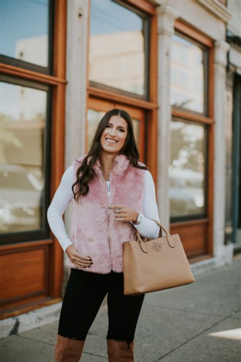 Pink Faux Fur Vest A Southern Drawl