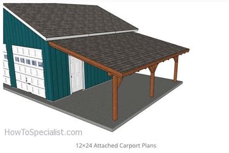 Attached Carport X Feet Free Woodworking Plan