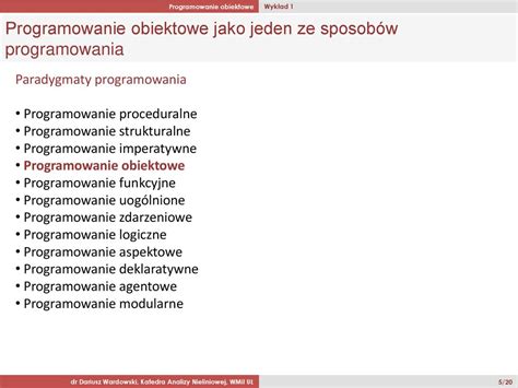 Programowanie Obiektowe Ppt Pobierz