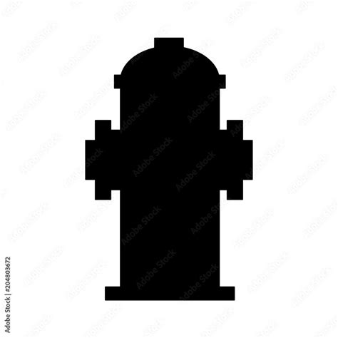 Fire Hydrant Icon Fire Hydrant Simple Silhouette Vector Illustration