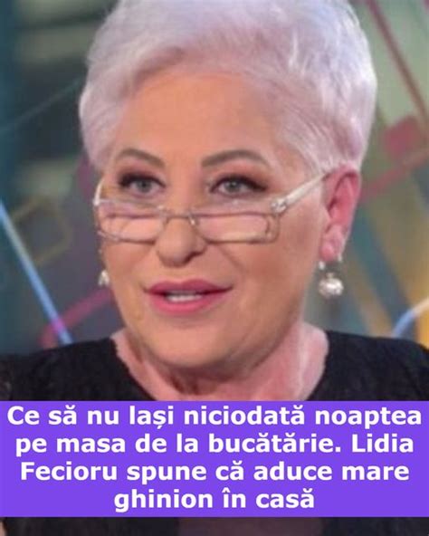 Ce S Nu La I Niciodat Noaptea Pe Masa De La Buc T Rie Lidia Fecioru