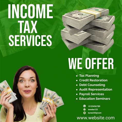 Income Tax Flyers Template Postermywall