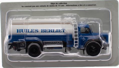 Berliet GLR8 M2 Citerne Blue White Huiles Berliet Berliet Trucks