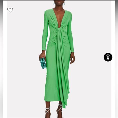 Solace London Dresses Solace Lorena Midi Dress In Green Size Us