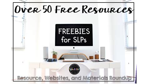 Over 50 Free Resources For SLPs The Type B SLP Preschool Speech