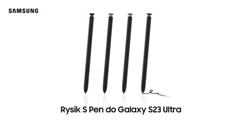 Samsung S Pen Do Galaxy S23 Ultra Ej Ps918bbegeu Czarny Rysik Niskie