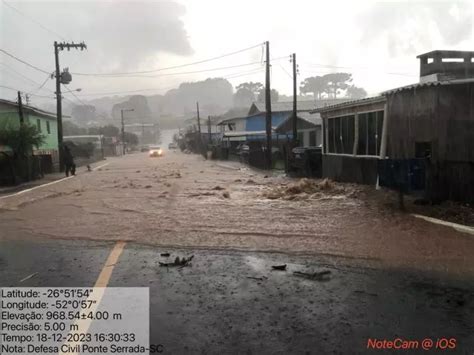 Oeste De SC Chuva Torrencial Alaga Ruas E Causa Estragos Olho Vivo Can