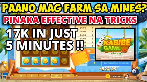 PAANO MAG FARM SA MINES NEW TRICKS KABIBE GAME YouTube