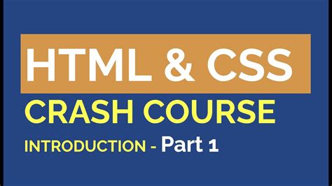 Html Css Crash Course Part Youtube