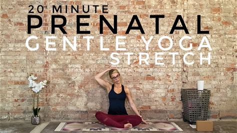 Prenatal Gentle Yoga Stretch Minutes Hips Neck Second