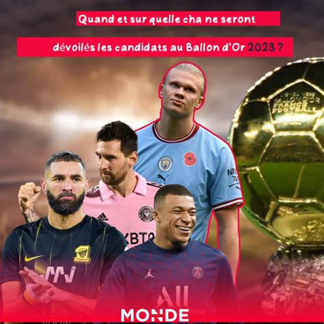 Annonce Des Nomin S Du Ballon D Or Mondenews