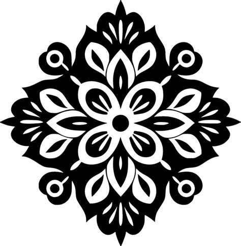 Mandala Black And White Illustration 43277425 Vector Art At Vecteezy