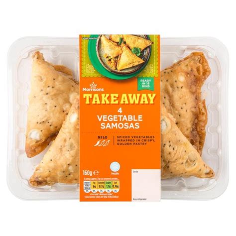 Morrisons Indian Takeaway Vegetable Samosas X G Hellosupermarket