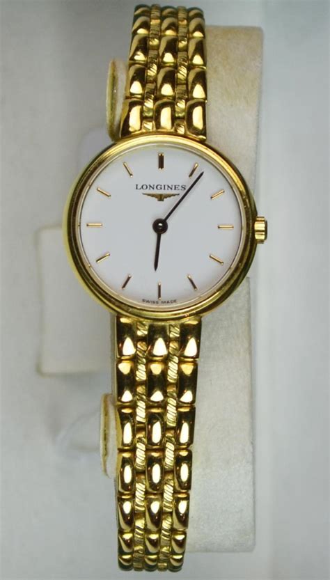 A Longines 18ct Yellow Gold Ladies Watch