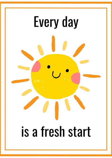 Every Day Is A Fresh Start Poster Digital Download Zen Classrooms