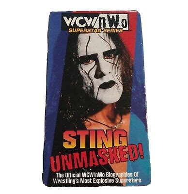 WCW NWo Superstar Series Wrestling VHS Video Sting Unmasked Official