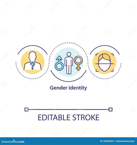 Gender Identity Concept Icon Stock Vector Illustration Of Isolated