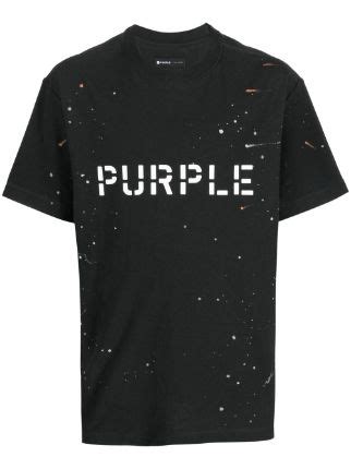 Purple Brand logo-print T-shirt - Farfetch