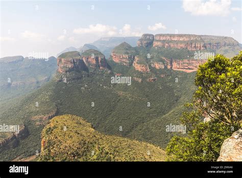 View of the Three Rondavels, Blyde River Canyon in South Africa Stock ...