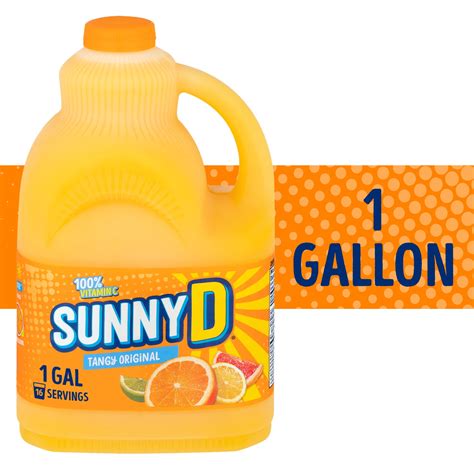 Sunnyd Tangy Original Orange Juice Drink Gallon Bottle Walmart