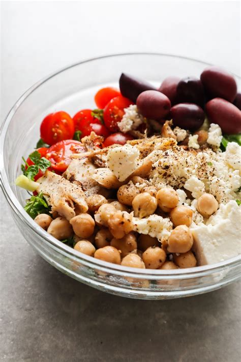 Healthy Chickpea Feta And Chicken Salad Recipe Homemade Mastery