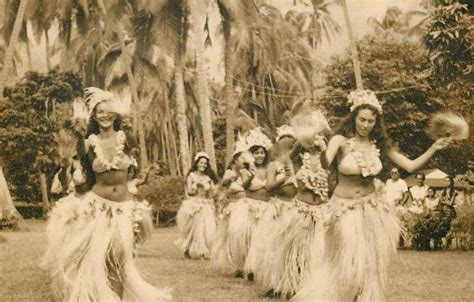 Vintage Tahiti Tahitian Dancing Then Tahitian Dance Polynesian