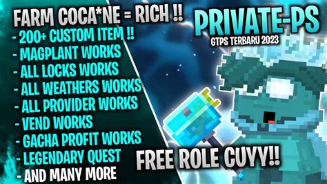 FREE ROLE FARM COCA NE RICH NEW GTPS 2023 VERSI 4 37 GROWTOPIA