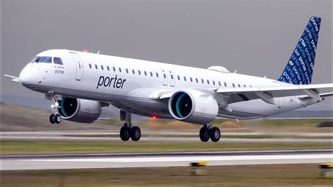 Porter Airlines E195 E2 First Arrival At Vancouver YVR YouTube