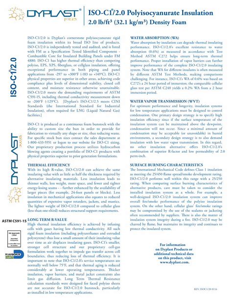 Pdf Iso C Polyisocyanurate Insulation Insultherminsultherm