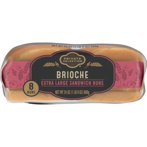 Private Selection Brioche Extra Large Sandwich Buns 8 Ct 24 Oz