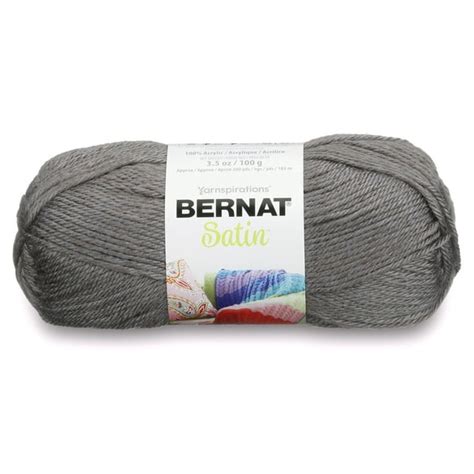 Bernat Medium Acrylic Gray Mist Heather Yarn 200 Yd