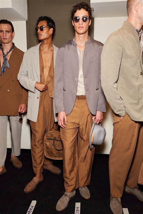 Giorgio Armani Spring 2024 Mens Fashion Show Backstage The Impression