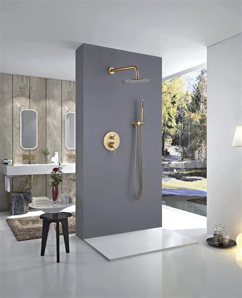 Wholesale Bathrooms Pvd Brushed Gold Brushed Gun Metal Concealed