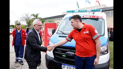 El Intendente Julio Zamora Present Nuevas Ambulancias Del Sistema De