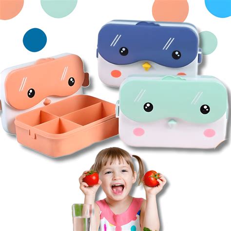 Lancheira Pote Marmita Infantil Divis Rias Bento Box Ml Talher