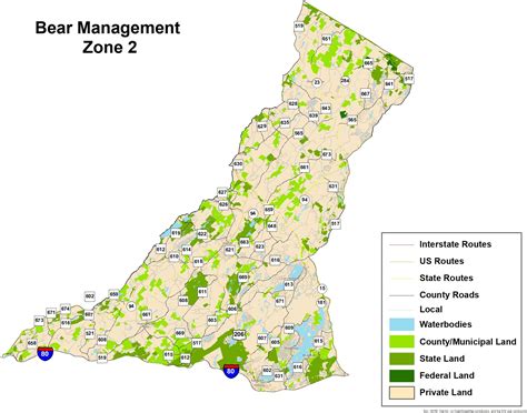 Njdep Division Of Fish Wildlife Black Bear Hunt Zones And Area