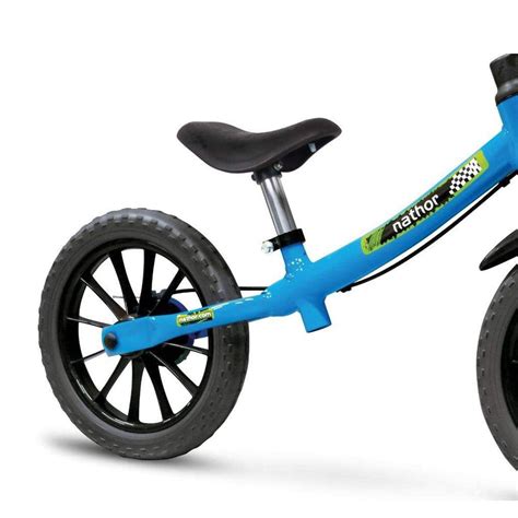Bike Sem Pedal Infantil - Bicicleta Infantil Equilíbrio Sem Pedal - Balance Bike - Menino - Azul ...