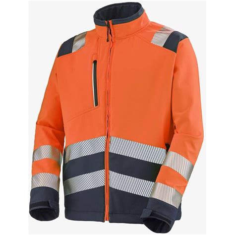 Veste Softshell Tatras Orange Fluo Et Marine Lafont