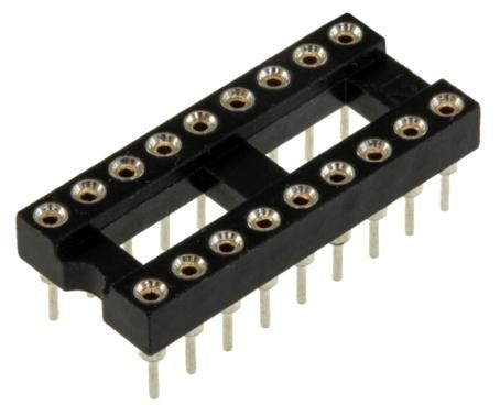 18 Pin DIP IC Socket Machined 3 Phoenix Enterprises PE Connectors