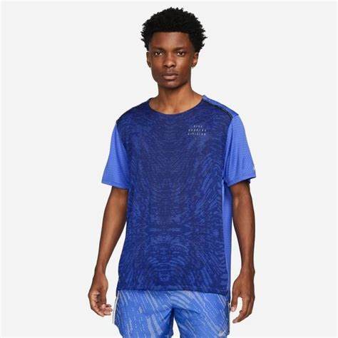 Nike Hardloopshirt Dri FIT Run Division Rise 365 Blauw Zilver