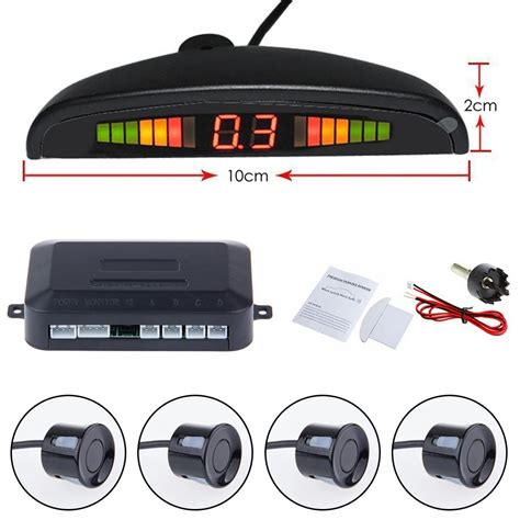 Car Auto Parktronic Led Parking Sensor 4 Reverse Backup Pdc AliExpress