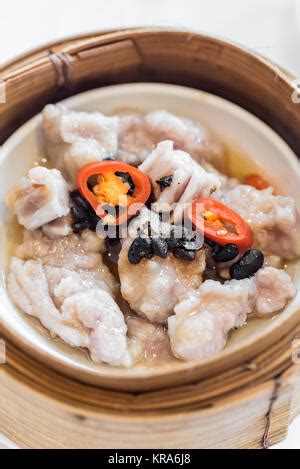 Steamed Pork Ribs With Fermented Bean Curd Chinese Cuisine Stock Photo