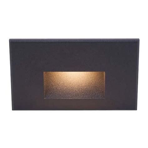 WAC Lighting Black LED Recessed Step Light | WL-LED100-C-BK ...