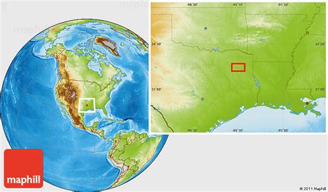 Physical Location Map of Valley View