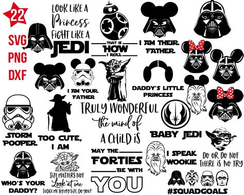 Star Wars Quotes svg, Star Wars svg, Star Wars png, Star Wars dxf, Yoda ...