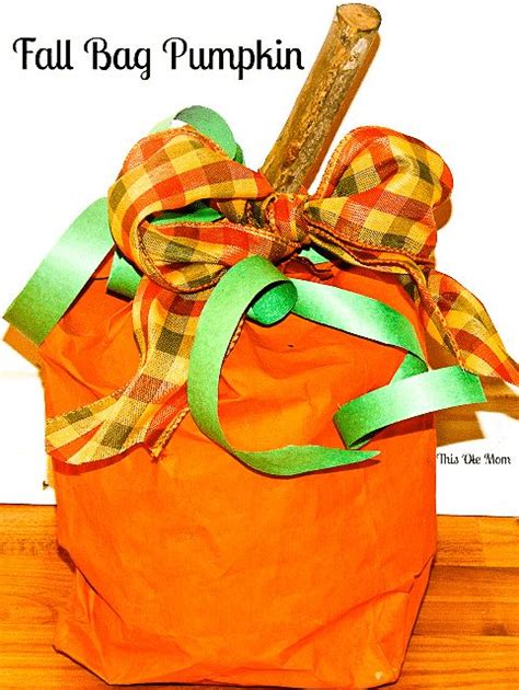 Paper Bag Pumpkin - This Ole Mom