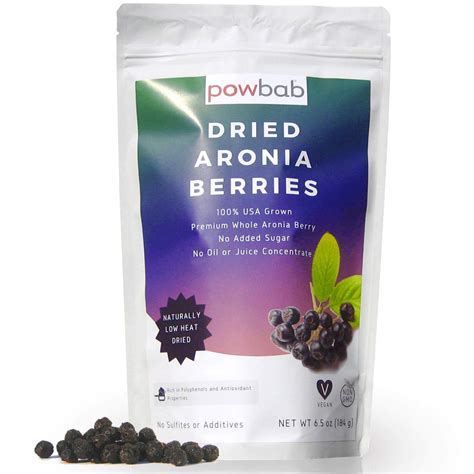 Amazon Powbab Dried Aronia Berries From Usa Grown Organic