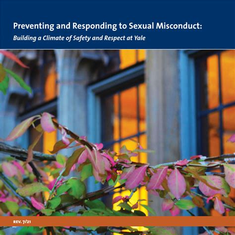 Preventing And Responding To Sexual Misconduct Building A Climate Of